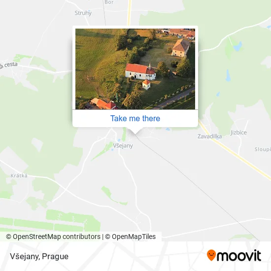 Карта Všejany