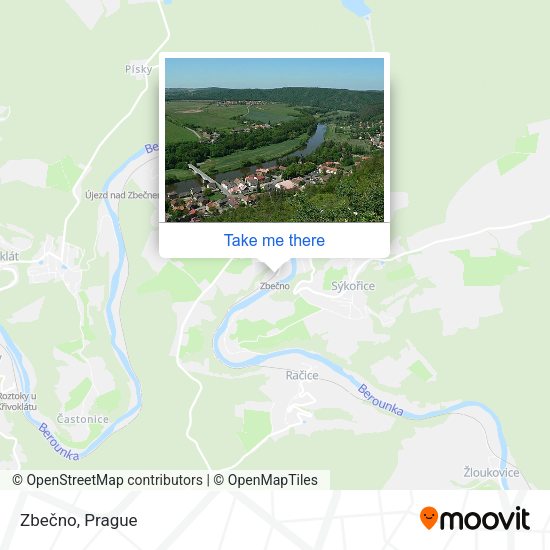 Карта Zbečno