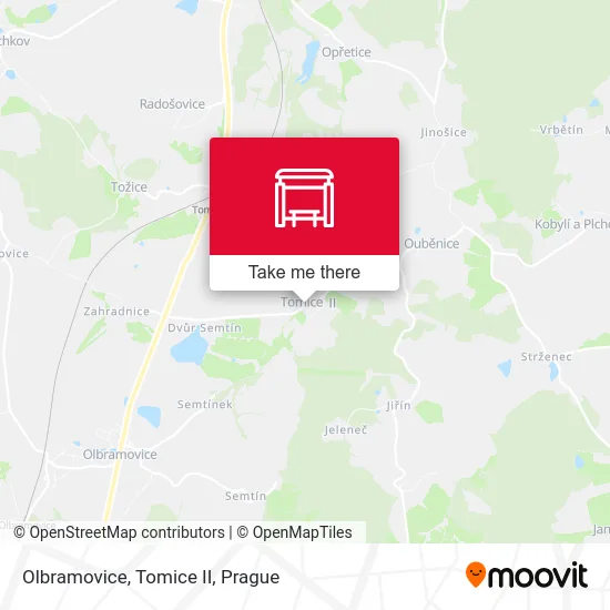 Карта Olbramovice, Tomice II