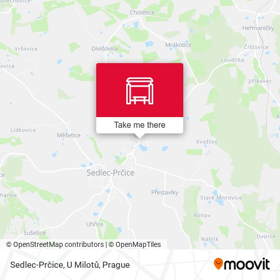 Sedlec-Prčice, U Milotů map