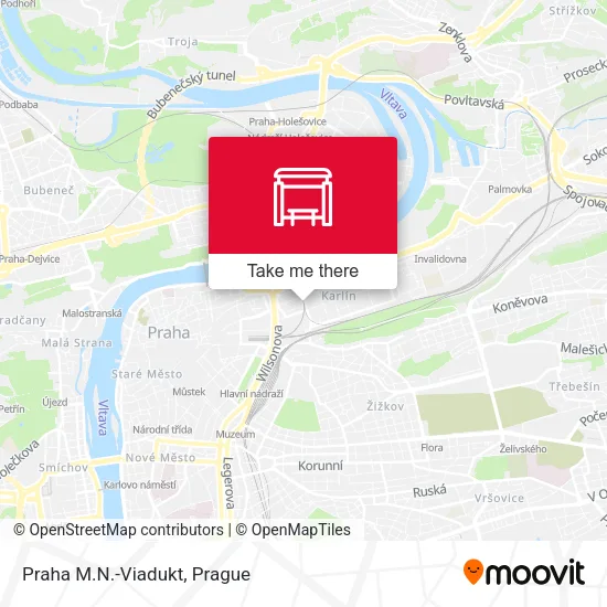 Карта Praha M.N.-Viadukt