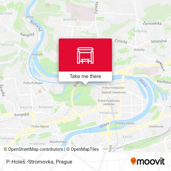 Карта P.-Holeš.-Stromovka