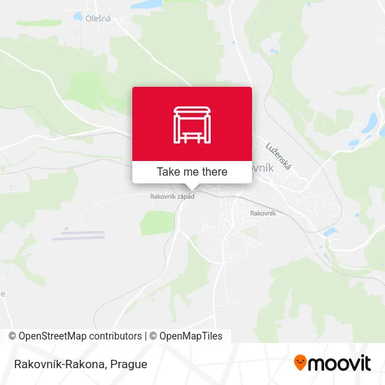 Карта Rakovník-Rakona