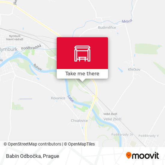 Babín Odbočka map