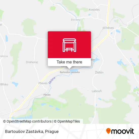 Карта Bartoušov Zastávka