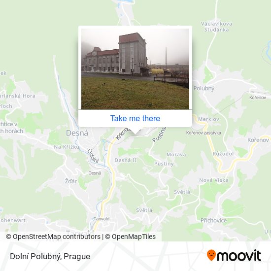 Dolní Polubný map