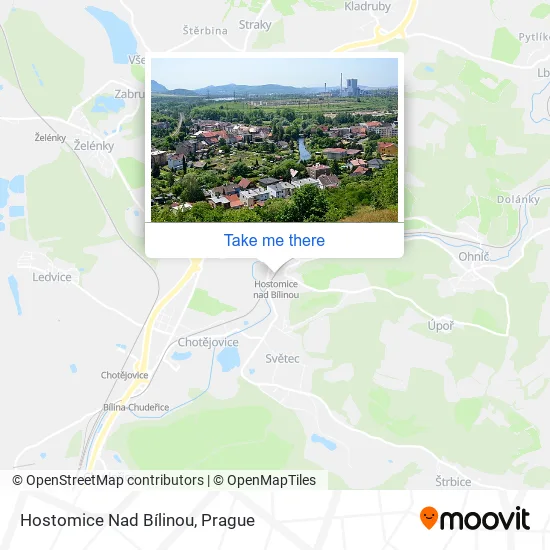 Карта Hostomice Nad Bílinou