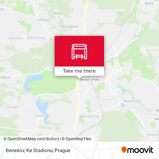 Benešov, Ke Stadionu map