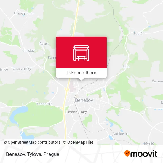 Карта Benešov, Tylova