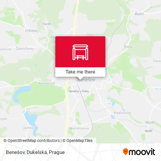 Карта Benešov, Dukelská