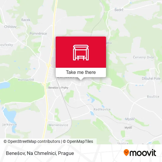 Карта Benešov, Na Chmelnici