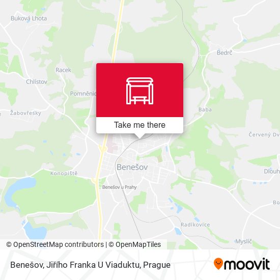 Benešov, Jiřího Franka U Viaduktu map