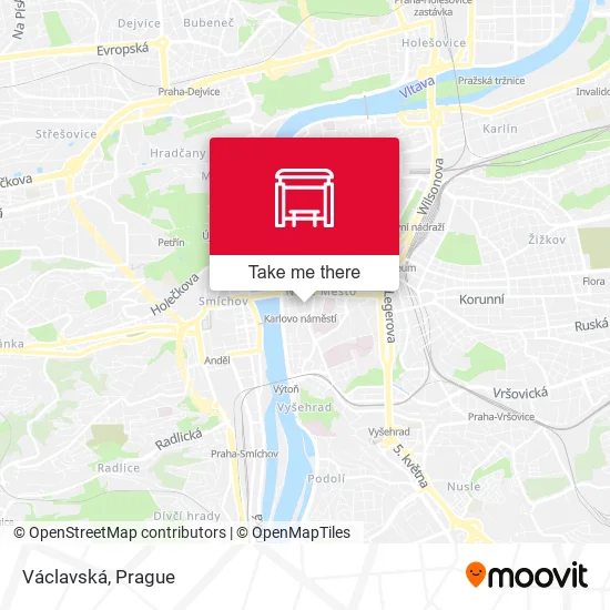 Карта Václavská