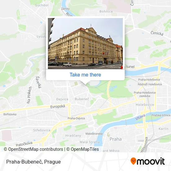 Карта Praha-Bubeneč