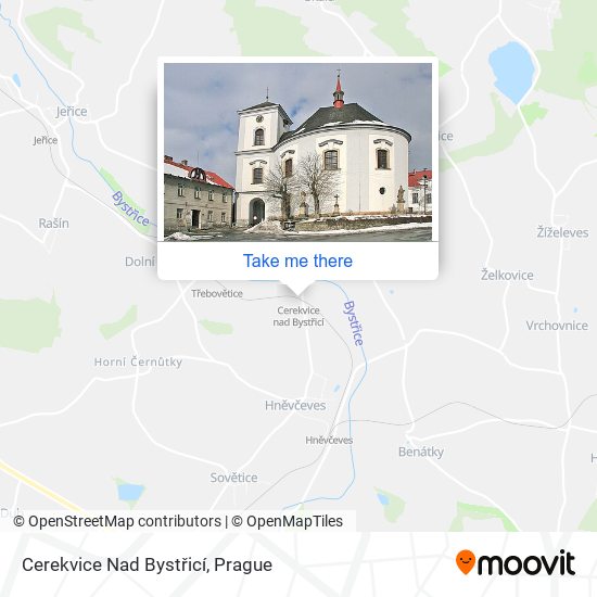Cerekvice Nad Bystřicí map
