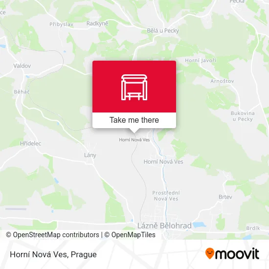 Карта Horní Nová Ves
