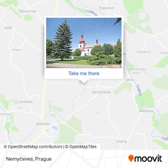 Nemyčeves map