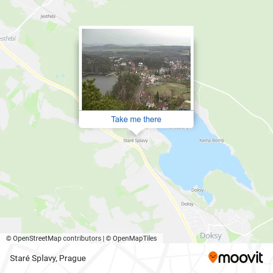 Карта Staré Splavy