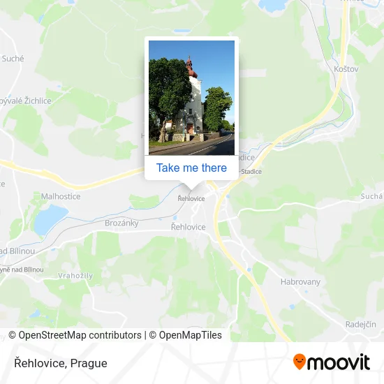 Карта Řehlovice