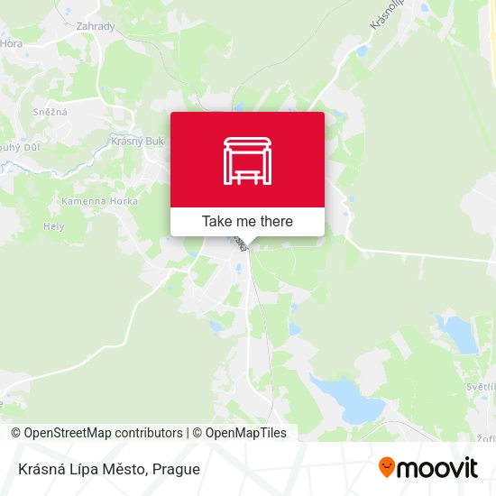 Krásná Lípa Město map