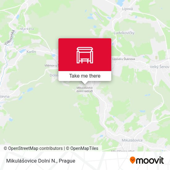 Mikulášovice Dolní N. map