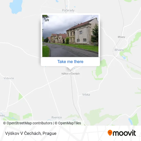 Карта Výškov V Čechách