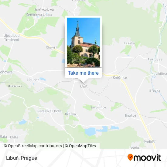 Карта Libuň
