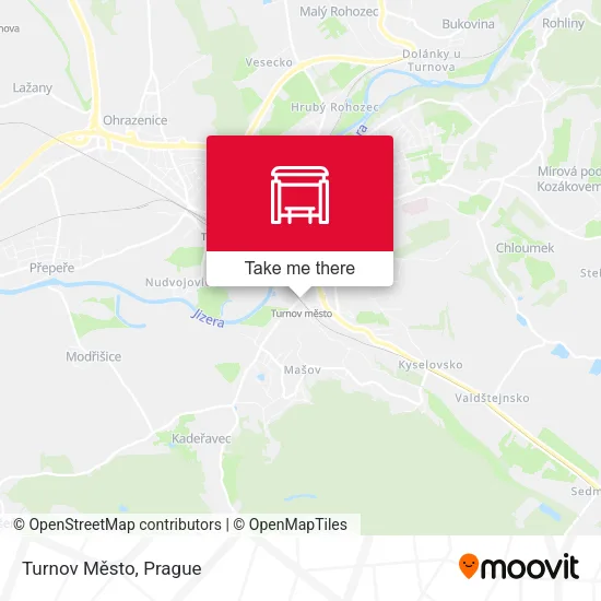Карта Turnov Město