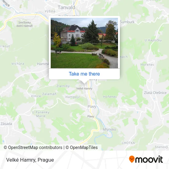 Карта Velké Hamry