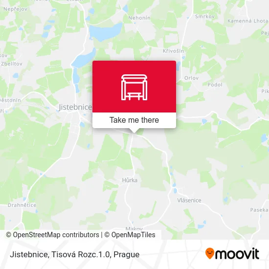 Карта Jistebnice, Tisová Rozc.1.0