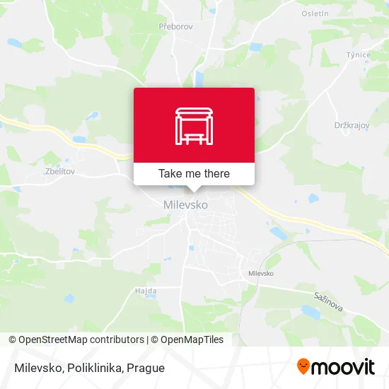 Карта Milevsko, Poliklinika