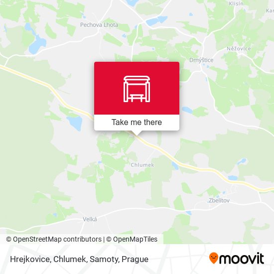 Hrejkovice, Chlumek, Samoty map