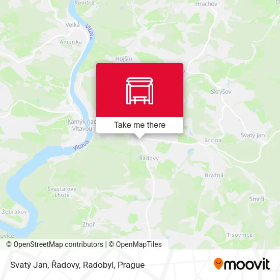 Карта Svatý Jan, Řadovy, Radobyl
