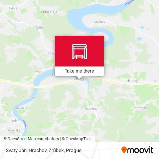 Svatý Jan, Hrachov, Zrůbek map