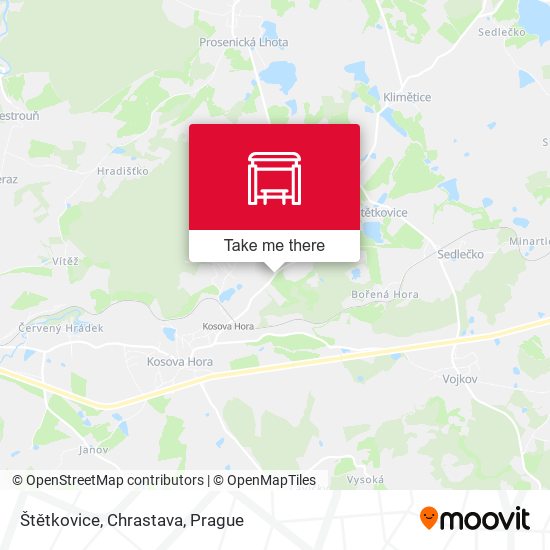 Štětkovice, Chrastava map