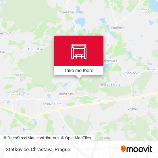 Štětkovice, Chrastava map