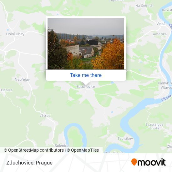 Zduchovice map