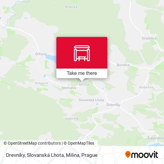 Drevníky, Slovanská Lhota, Milina map