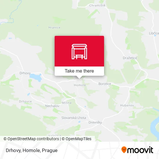Карта Drhovy, Homole