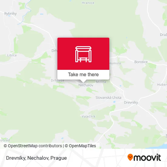 Карта Drevníky, Nechalov