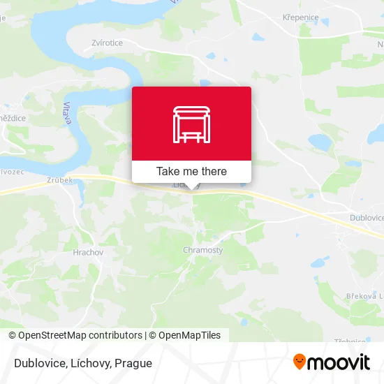 Карта Dublovice, Líchovy