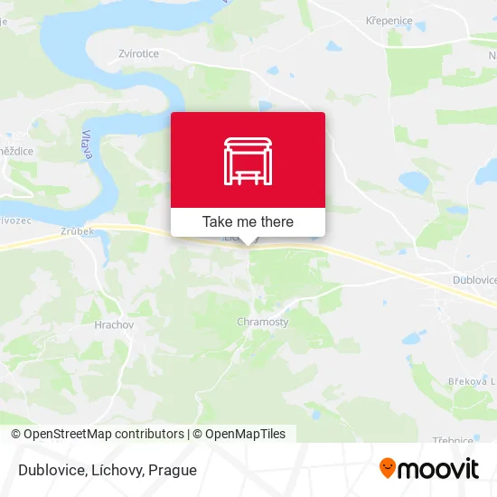 Карта Dublovice, Líchovy