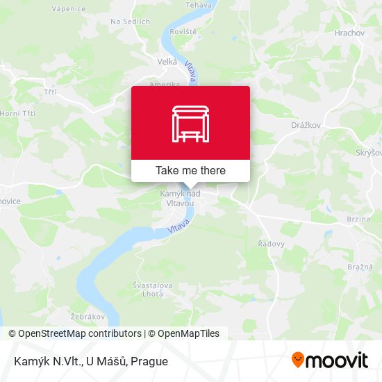 Карта Kamýk N.Vlt., U Mášů