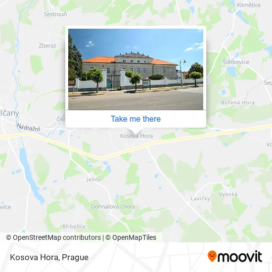 Карта Kosova Hora