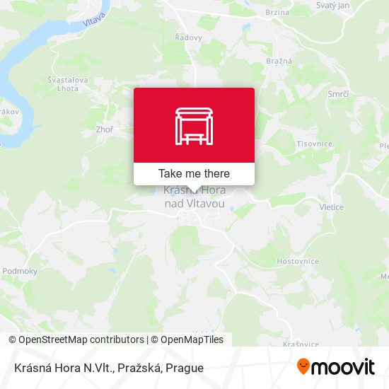 Krásná Hora N.Vlt., Pražská map