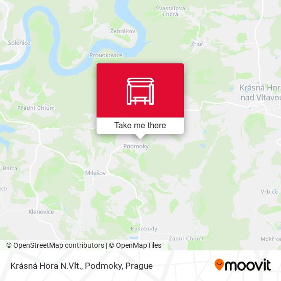 Krásná Hora N.Vlt., Podmoky map