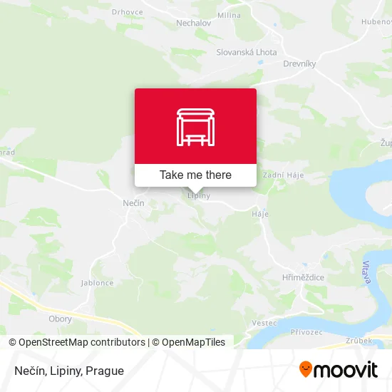 Карта Nečín, Lipiny