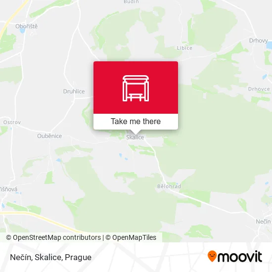 Карта Nečín, Skalice