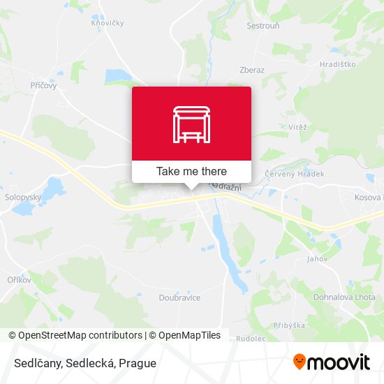 Карта Sedlčany, Sedlecká