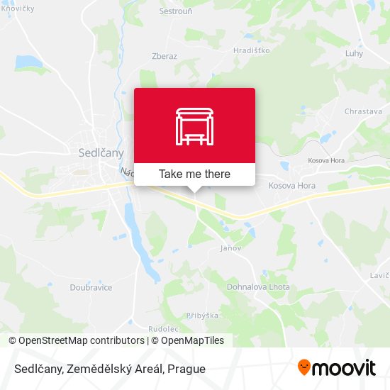 Sedlčany, Zemědělský Areál map
